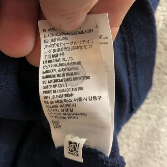 American Eagle Outfitters Men's Polo Shirt Large USA Slim Fit Core Flex Striped - Picture 10 of 12